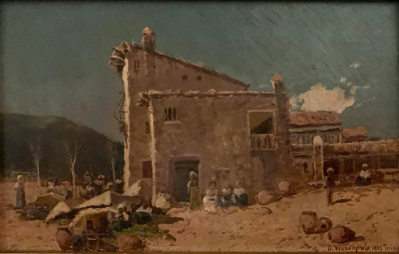 Αγροικία Trieste, 1883, λάδι σε καμβά 18,8 Χ 29  αρ. κτήσης 3219