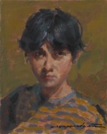 «Αγόρι», 1995, λάδι σε καμβά, 25 Χ 20 εκ., αρ. κτ. 129