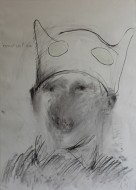 «Καπέλο» κάρβουνο, μολύβι σε χαρτί, 70 Χ 50 εκ., αρ. κτ. 580