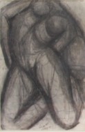 «Φιγούρα» 1954μ κάρβουνο σε χαρτί, 34 Χ 25 εκ., αρ. κτ. 1380